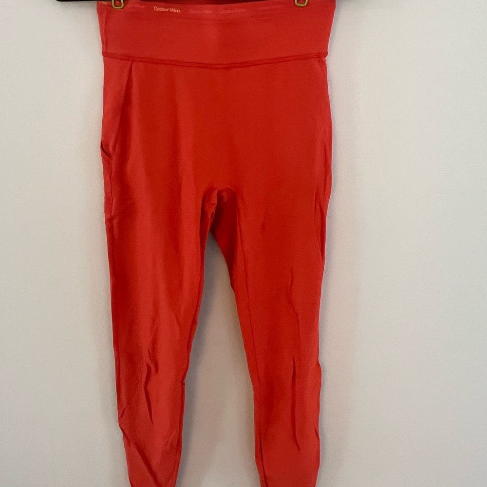 OUTDOOR VOICES Womens Thrive 7/8 Leggings M Paprika Orange